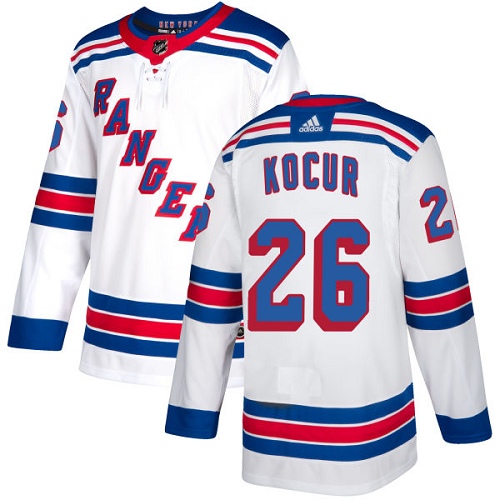 Herren New York Rangers Eishockey Trikot Joe Kocur #26 Authentic Weiß Auswärts